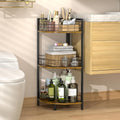 DAOUTIME Estante de pie para baño, soporte de esquina de 3 niveles,...