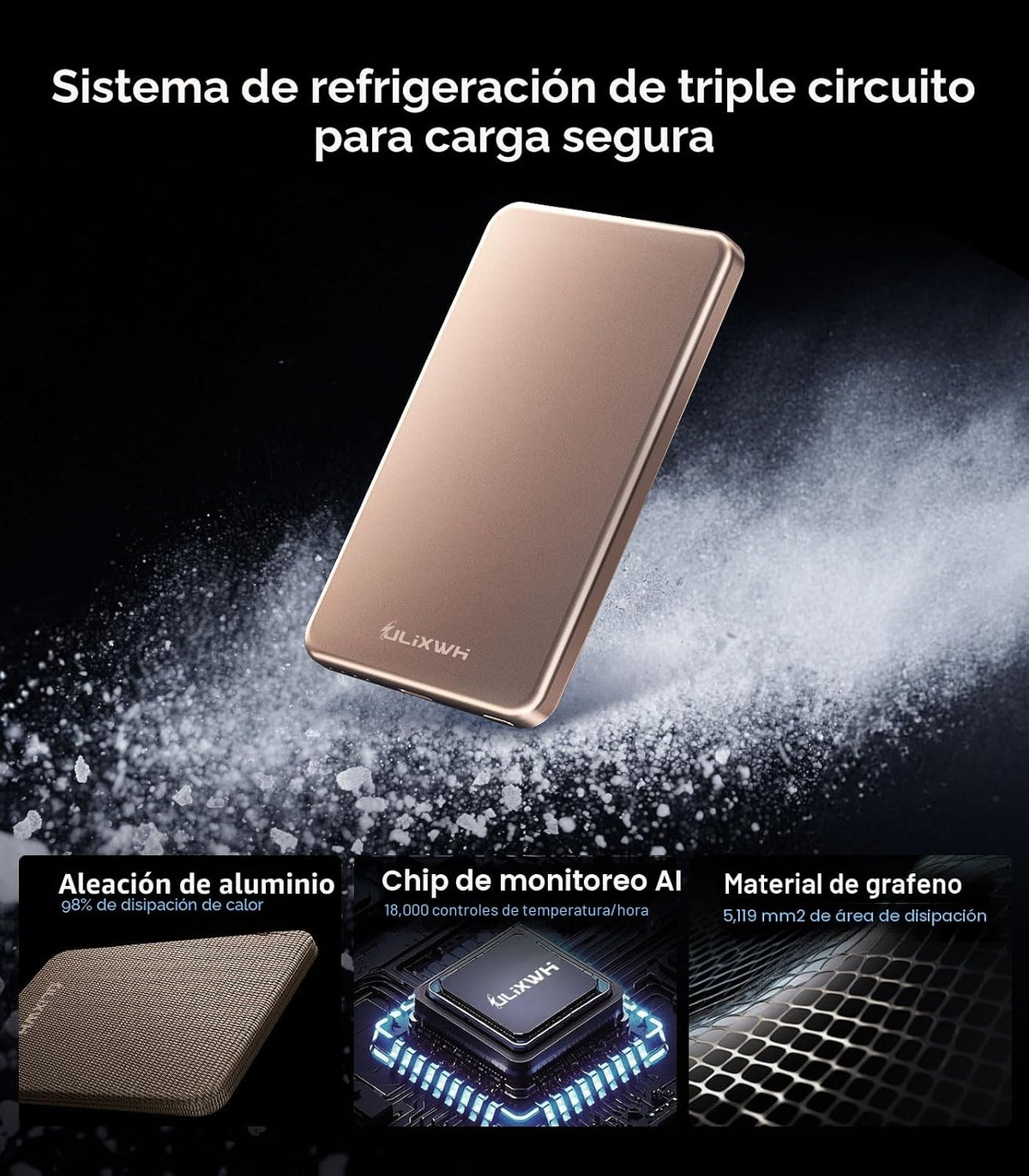 ULiXWH [0.3" Ultra Delgado] [Hecho en Aleación] para Magsafe Ca...
