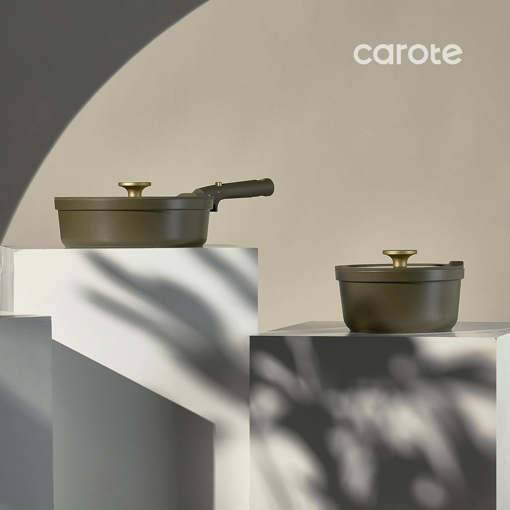 CAROTE Sistemas de utensilios de cocina de cerámica, ollas y sarten...