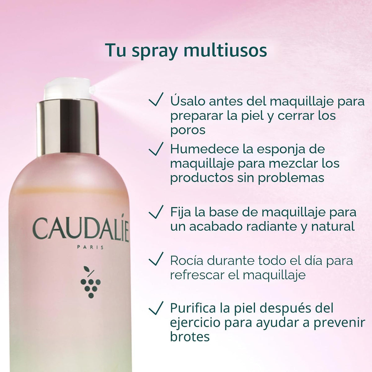 Caudalie Beauty Elixir Face Mist: Tónico que aprieta los poros + re...