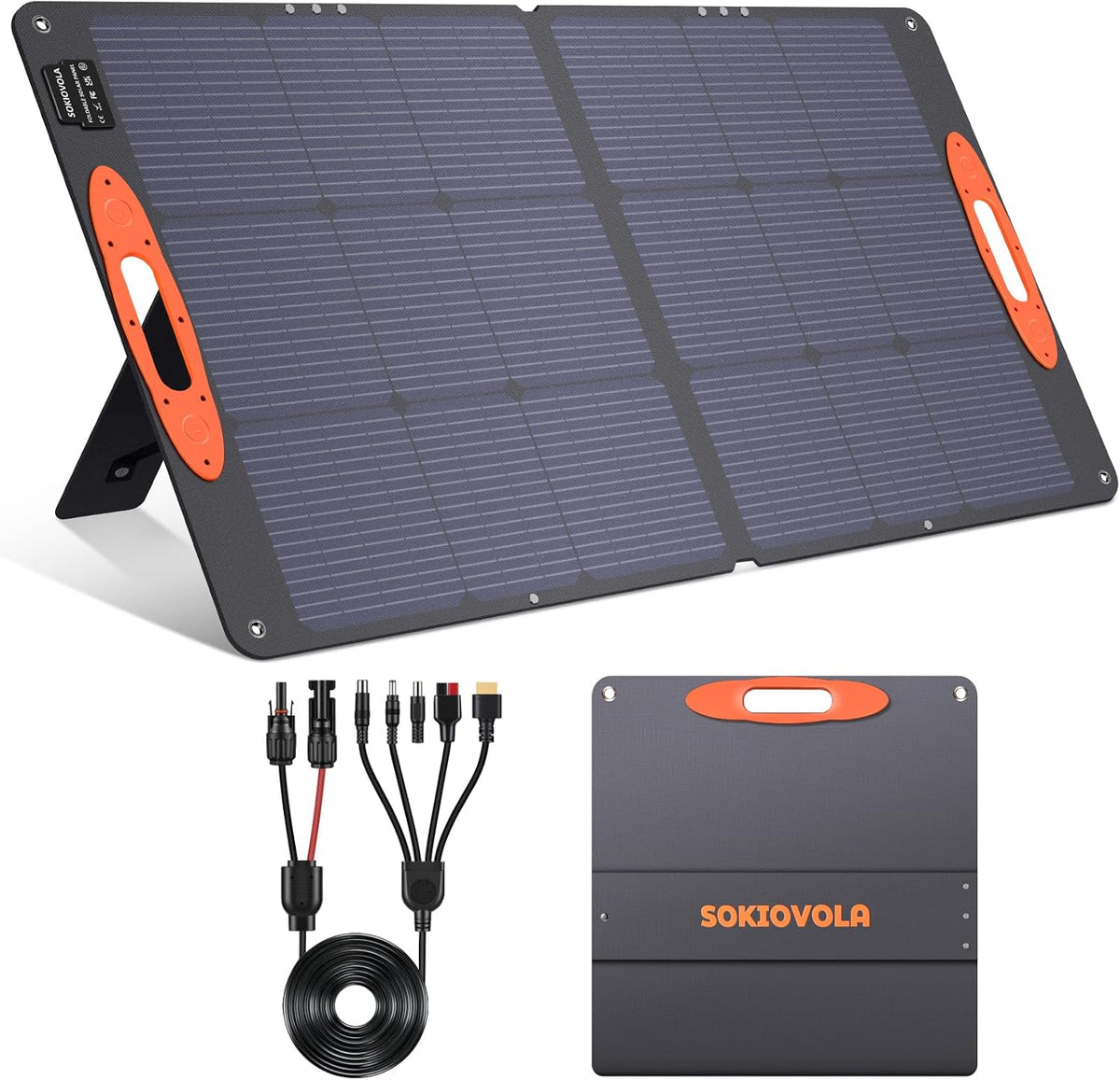 SOKIOVOLA - Panel solar portátil tipo N 16BB 110W para EF\/Jackery\...