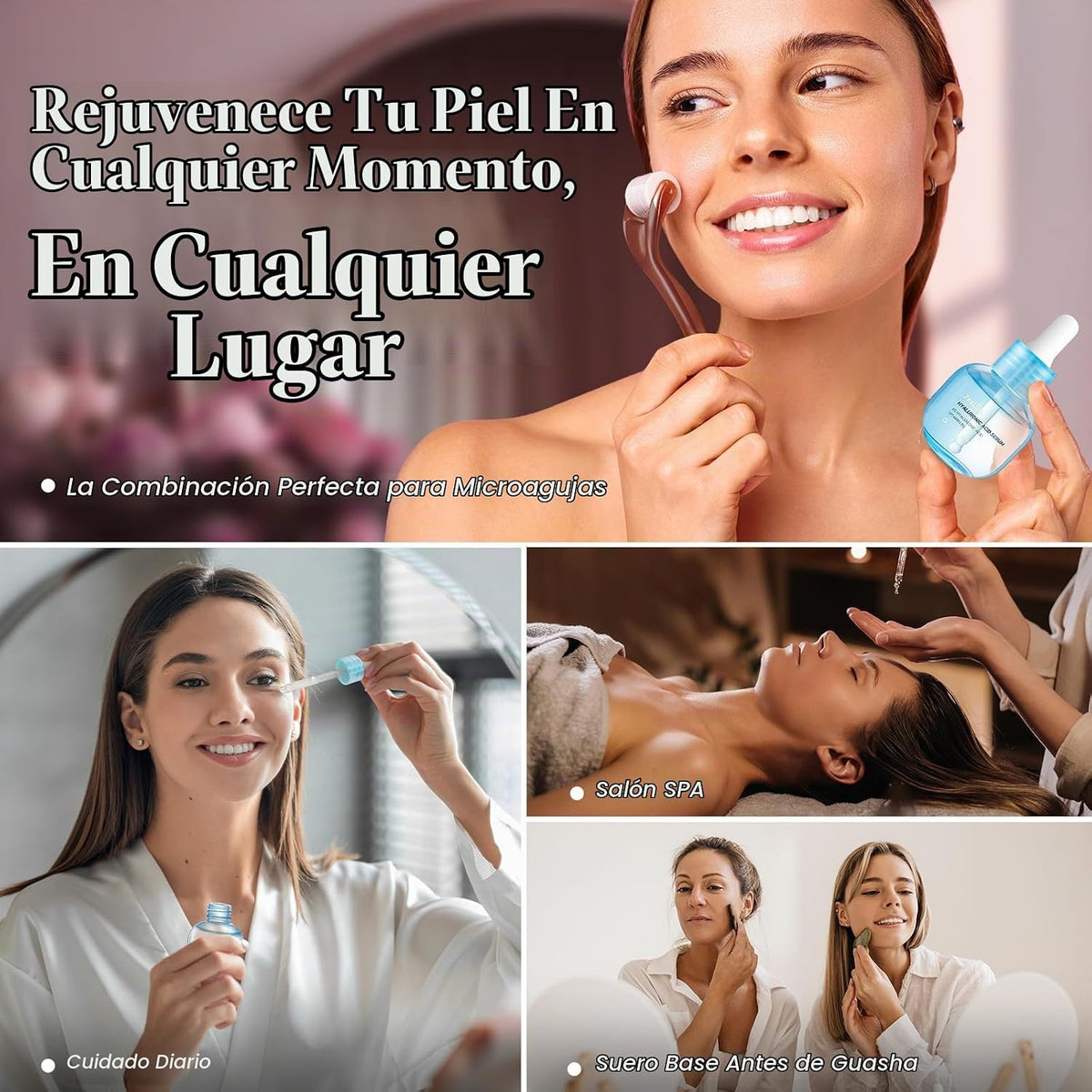 ZealSea EWG - Suero de ácido hialurónico, paquete de 2, suero facia...