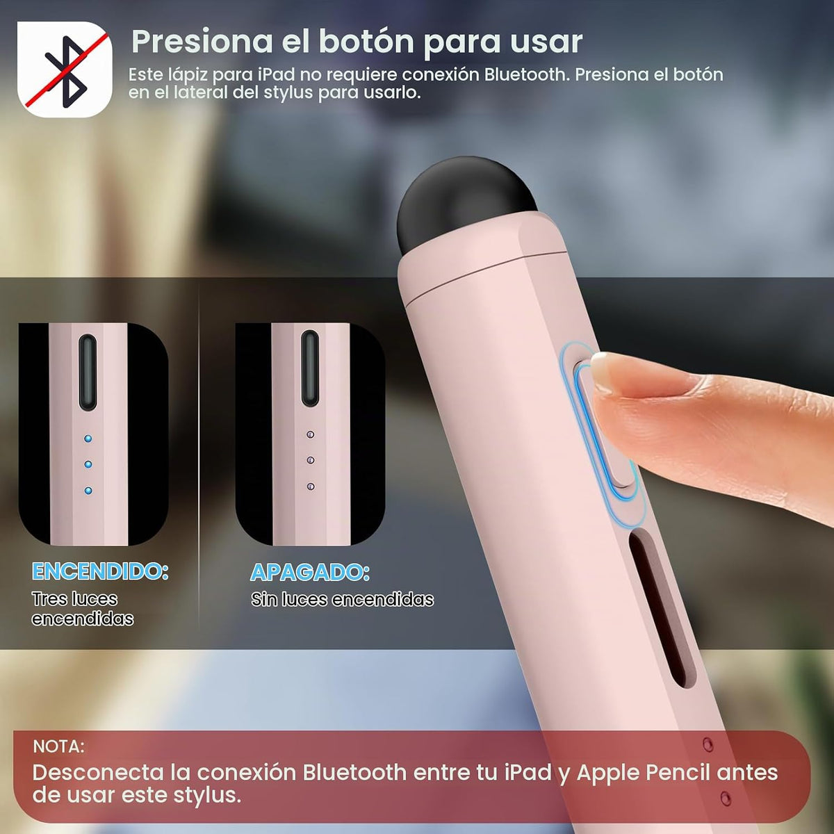 Lápiz óptico para iPad, lápiz de carga rápida de 13 minutos para Ap...