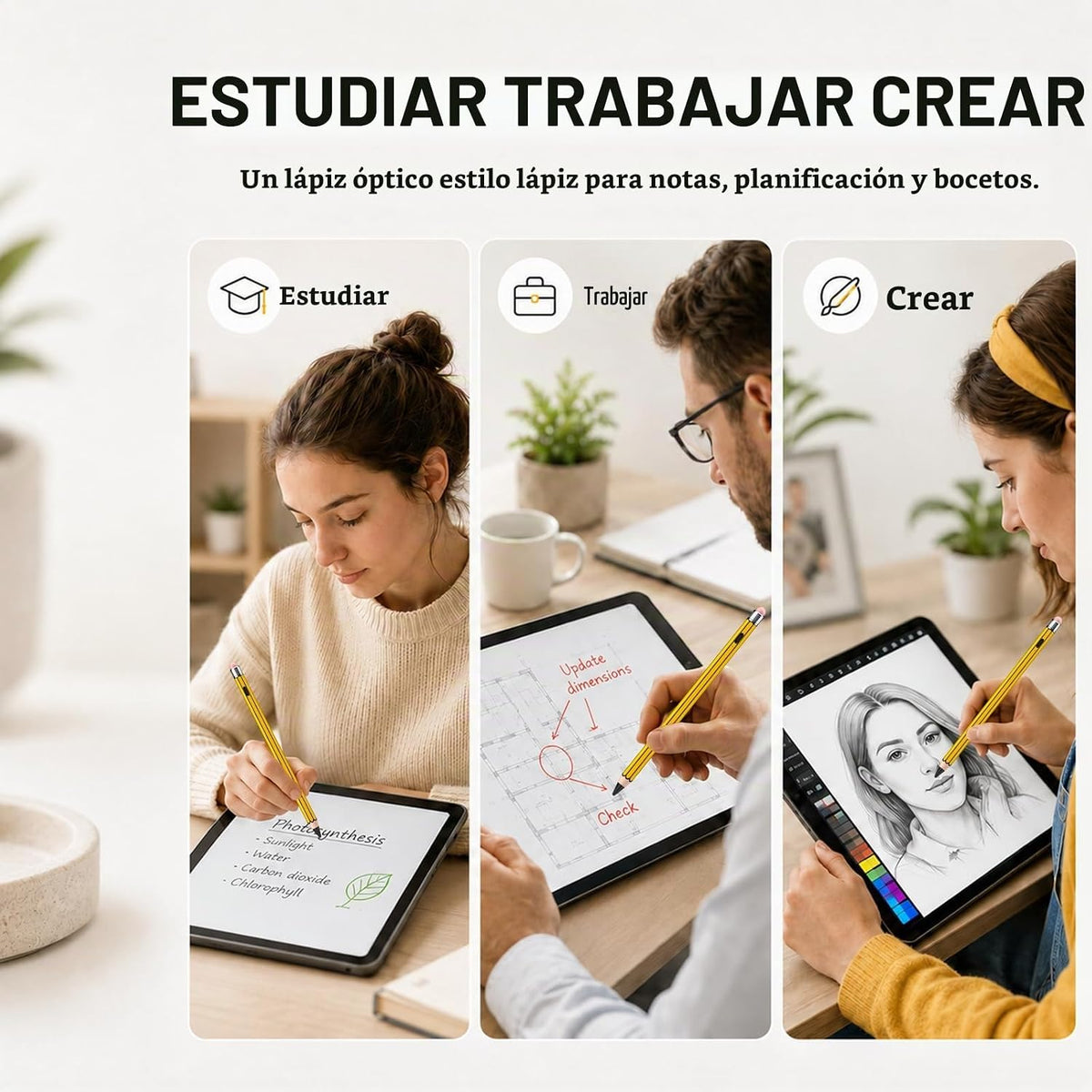 HATOKU Lápiz óptico estilo lápiz para Apple iPad 2018-2026, sin | C...