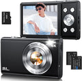 Cámara digital, cámara de videoblogs 4K con enfoque automático para...