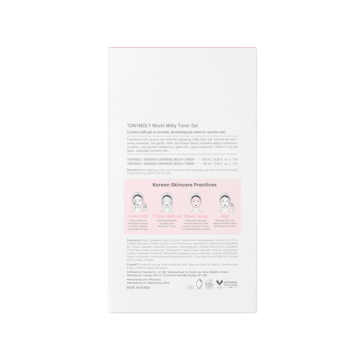 TONYMOLY Wonder Ceramide Mochi Toner Set - Ácido hialurónico, repar...