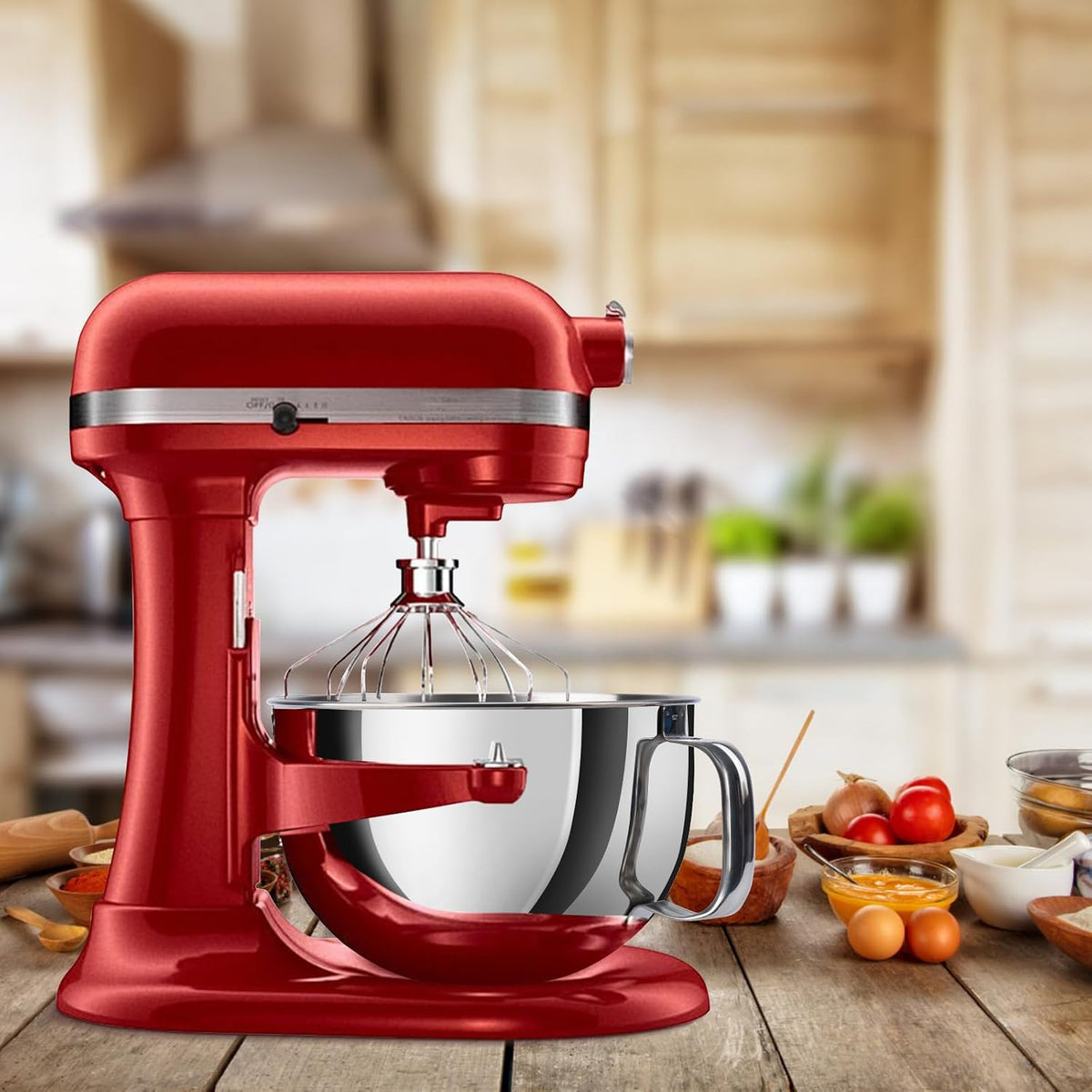 Cuenco elevador de acero inoxidable compatible con KitchenAid de 6...