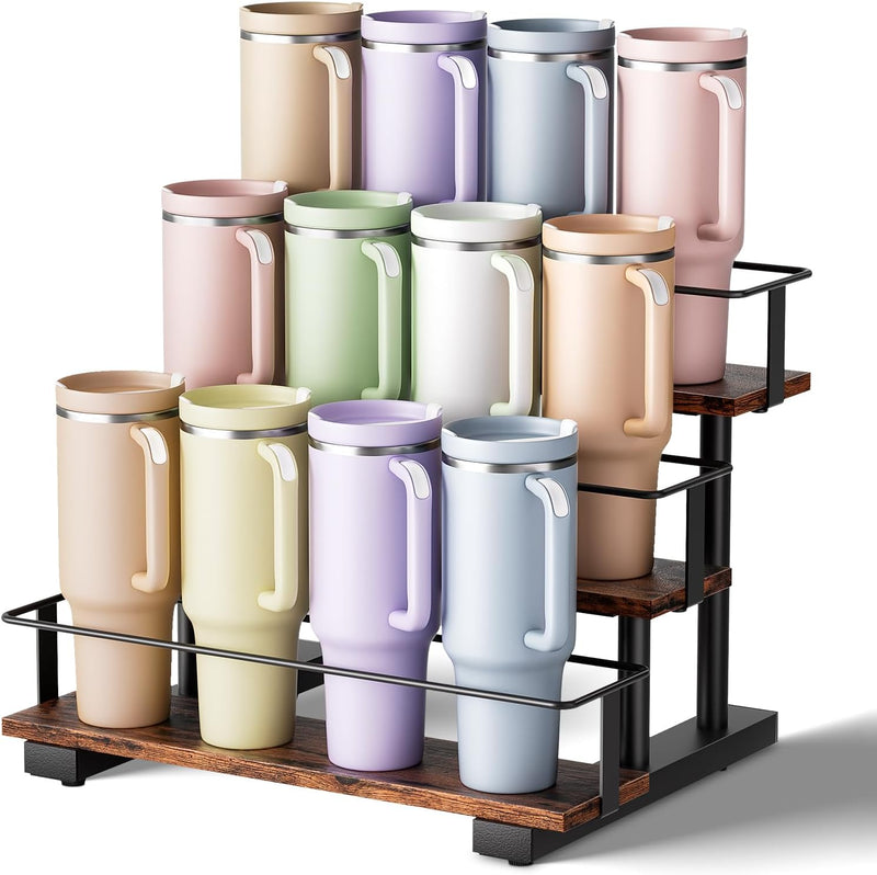 Wolera - Portavasos Stanley de 3 niveles para 12 vasos de 40 onzas...