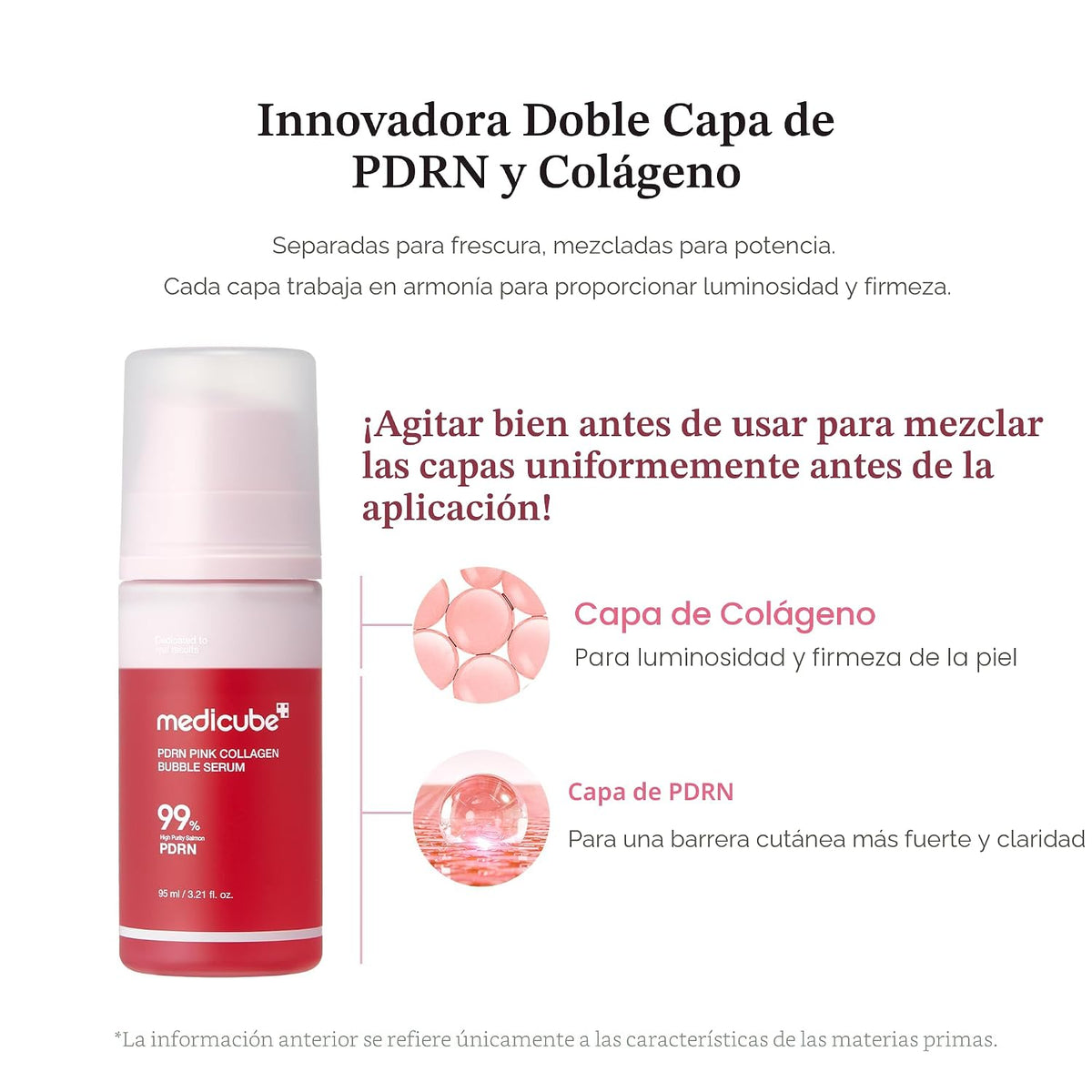 Medicube PDRN Pink Collagen Bubble Serum - Cuidado reafirmante de b...