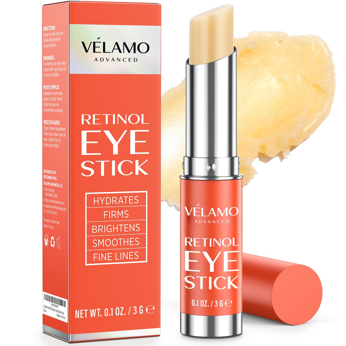 VELAMO ADVANCED Retinol Eye Stick: bálsamo renovador y reafirmante...