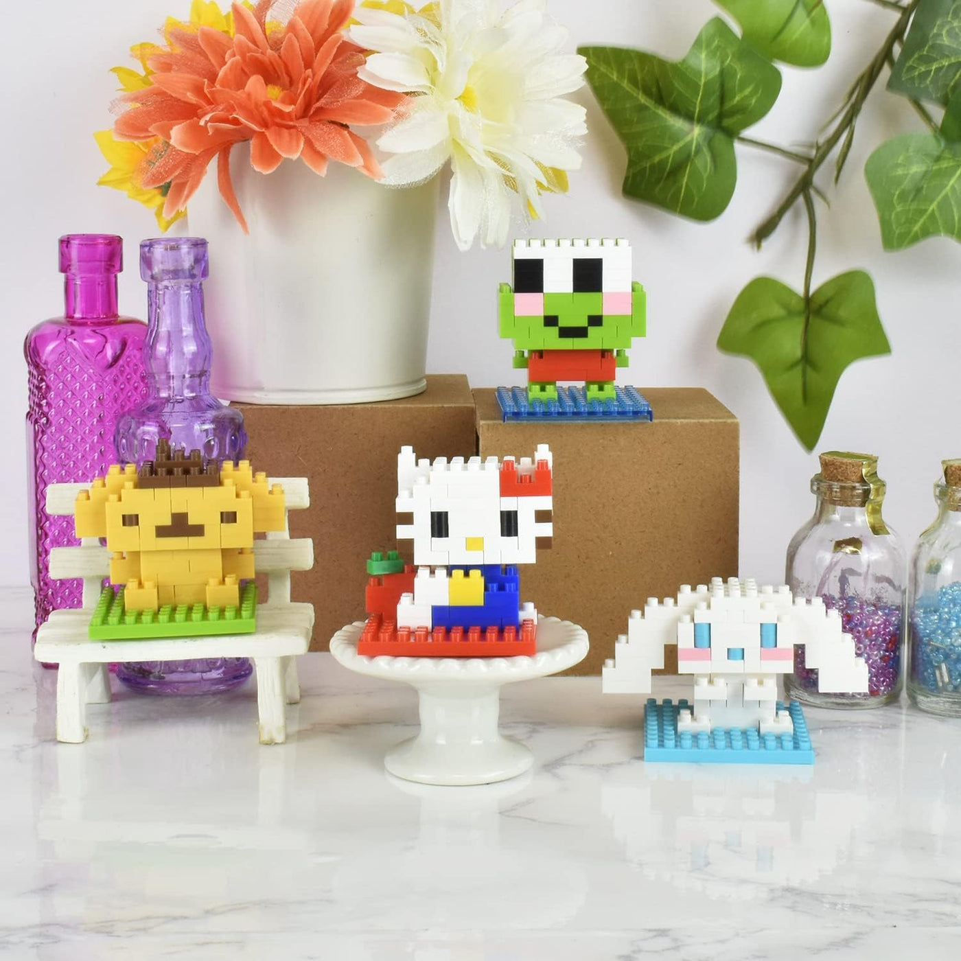 Nanoblock - Sanrio - CinnamoRoll, kit de construcción de la serie d...