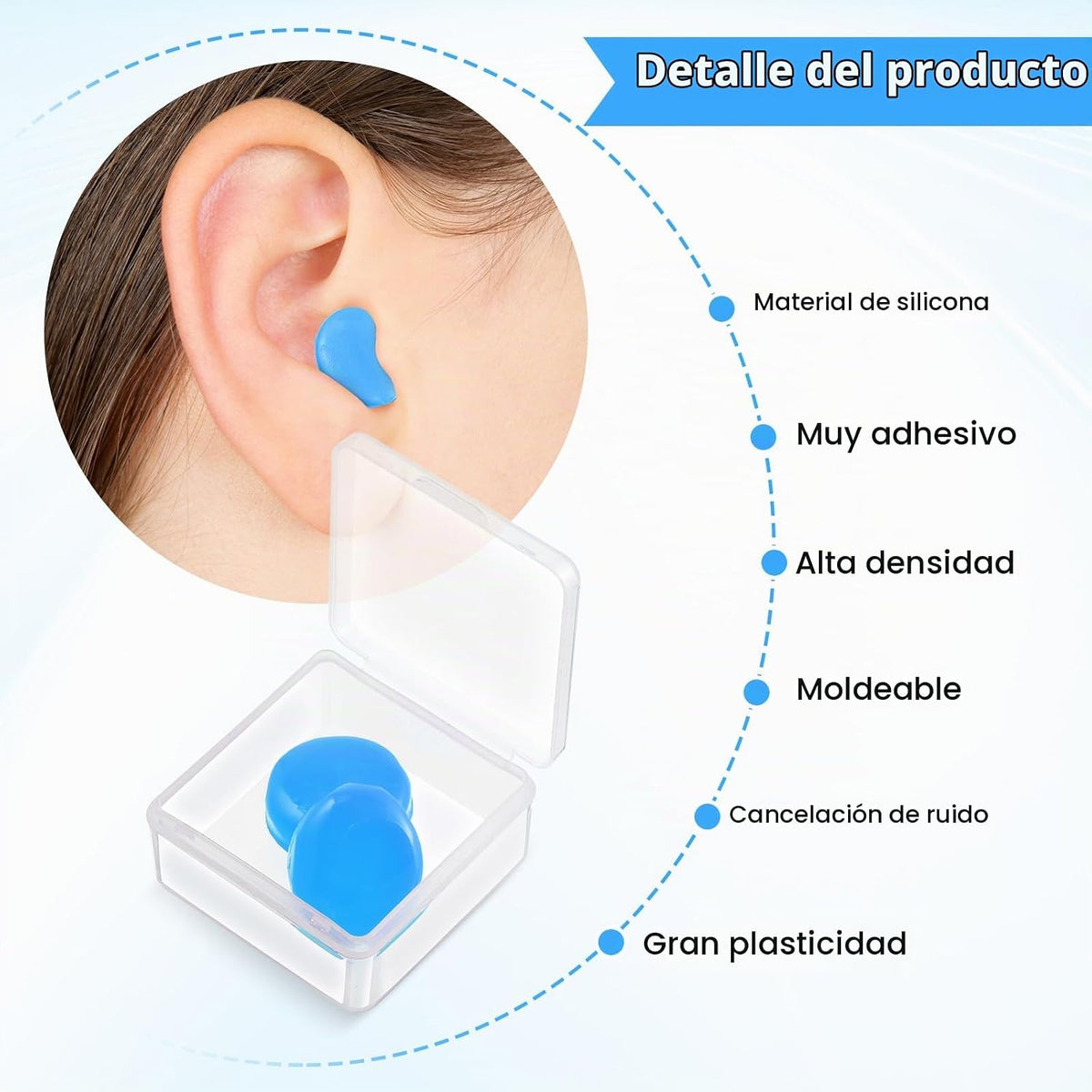 Frienda 21 pares de tapones para los oídos para dormir, tapones par...