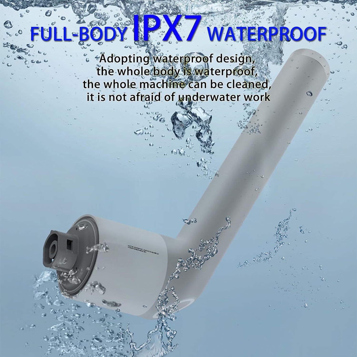 Limpiador eléctrico giratorio, cepillo limpiador de baño con cuerpo completo IPX7 impermeable, limpiador de ducha con mango largo, cepillo de limpieza eléctrica con 9 cabezales de cepillo, limpiador inalámbrico para cocina, bañera, azulejos, galss, suelo