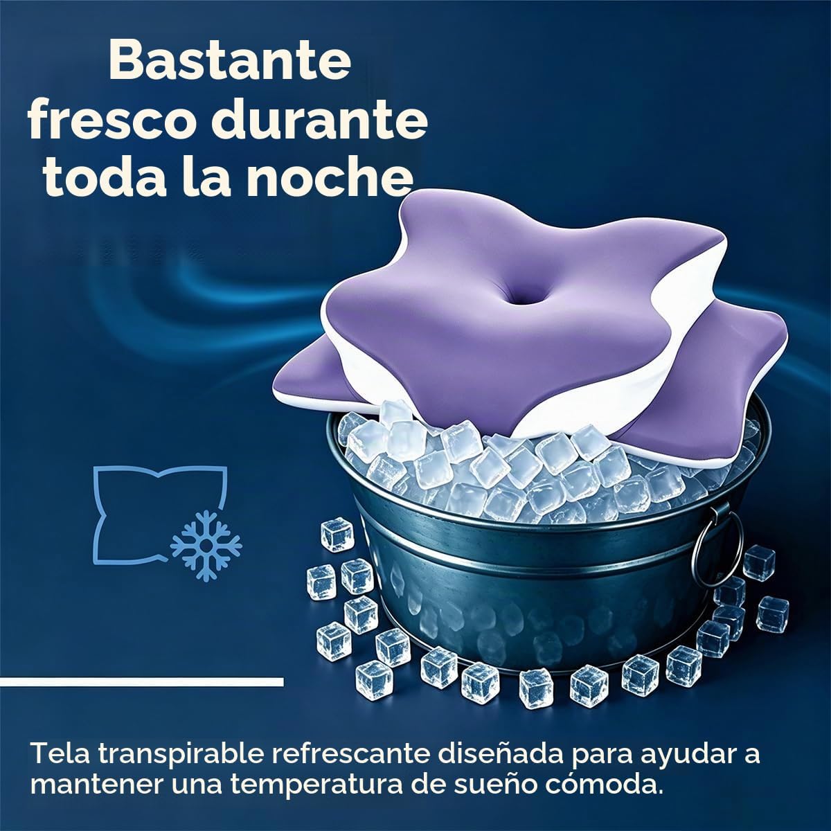 WKEFF Almohada cervical para aliviar el dolor de cuello, diseño hue...