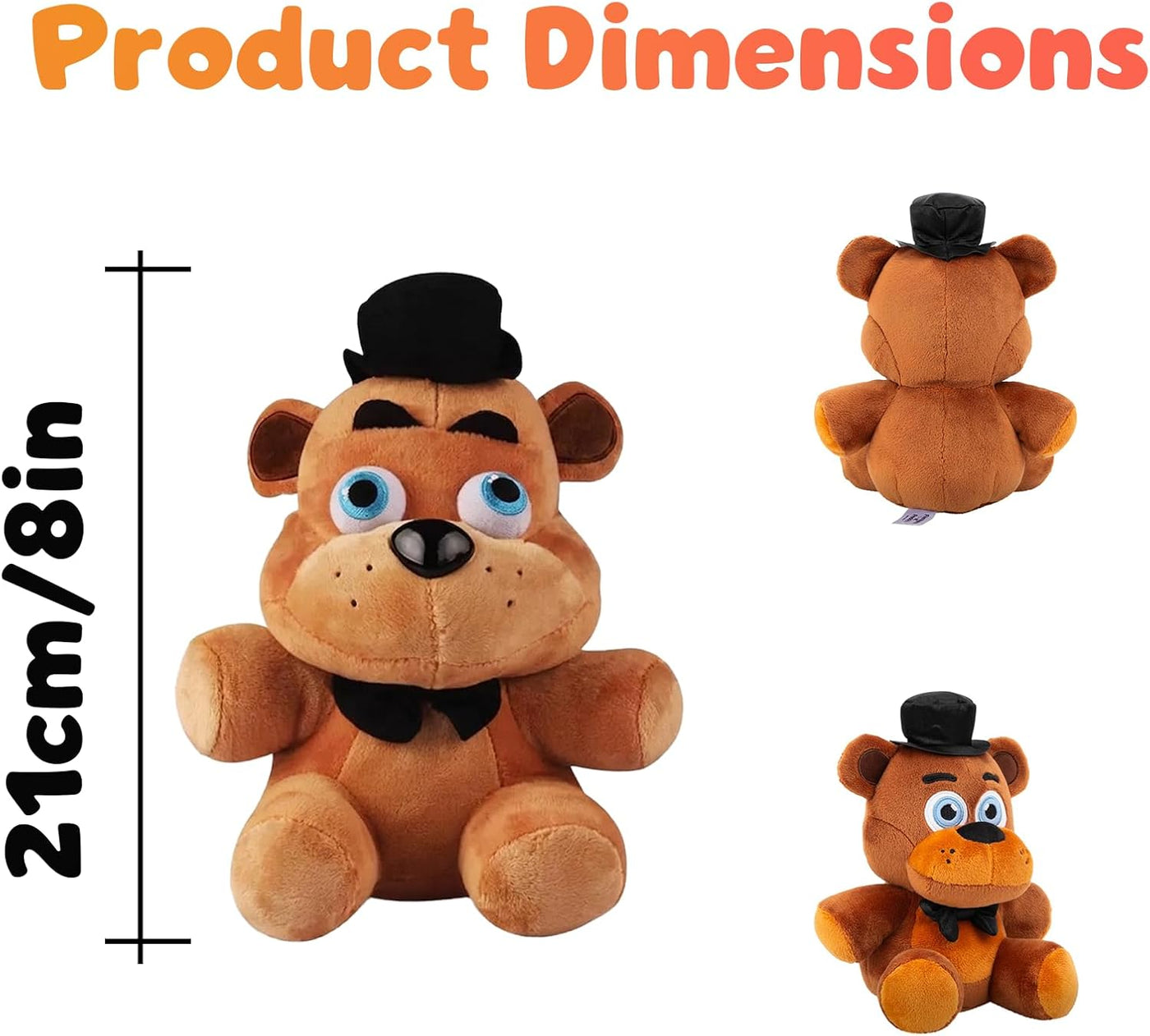 PLIIMONA Juego de 4 juguetes de peluche de animales de terror, anim...