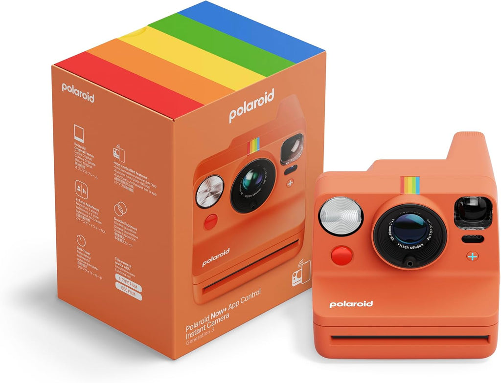 Polaroid Now+ - Cámara de película instantánea tipo I de tercera ge...