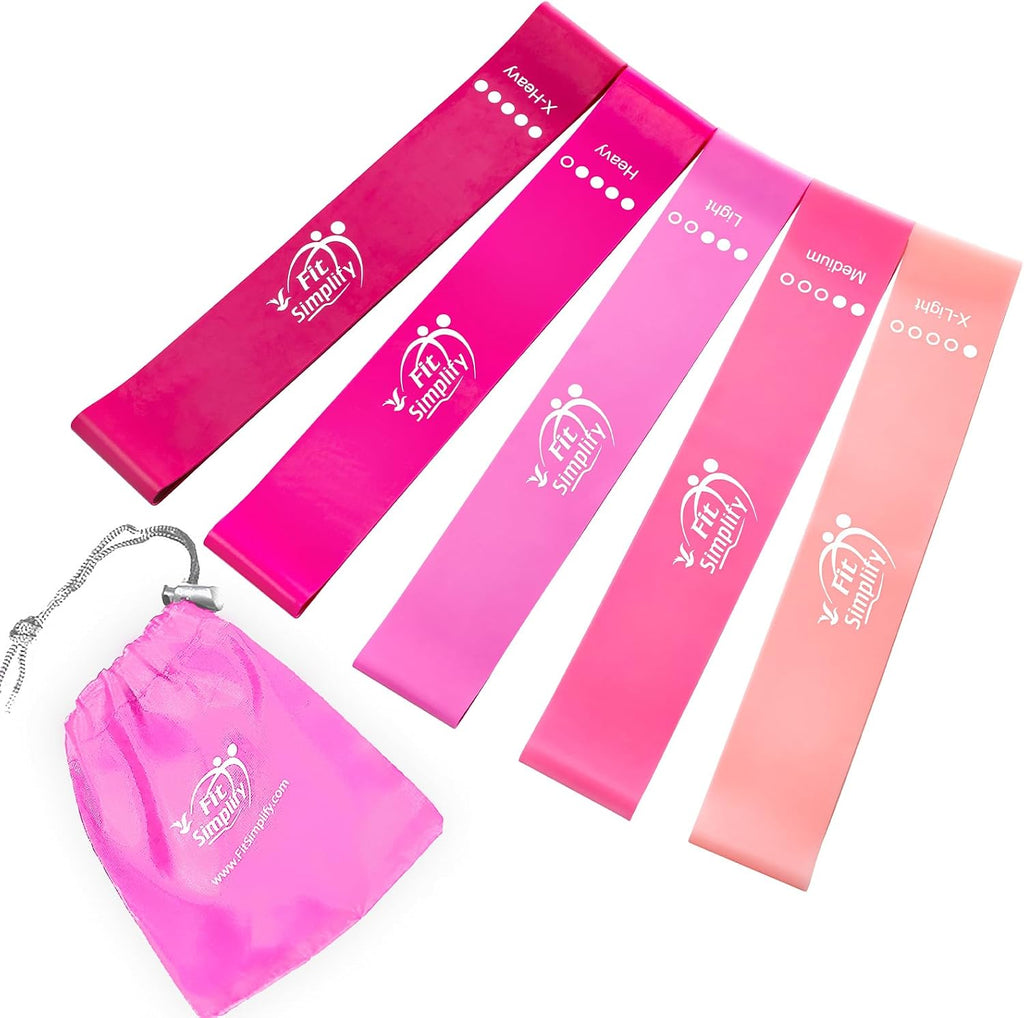 Bandas de ejercicios de bucle de resistencia de Fit Simplify con gu...
