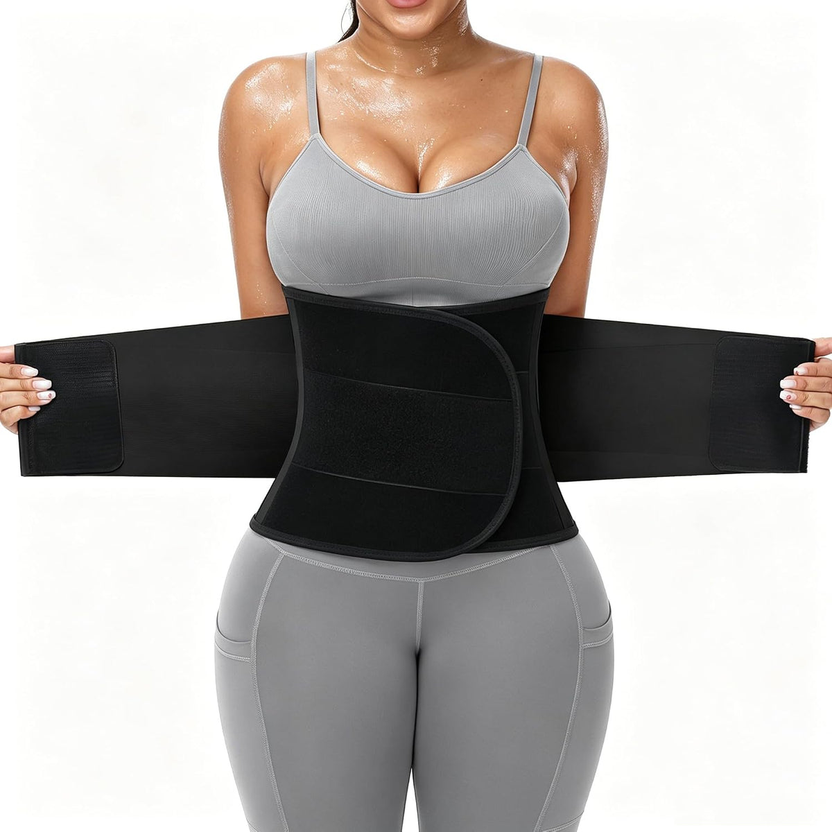 VENUZOR Entrenador de cintura para mujeres y hombres, cinturón de e...