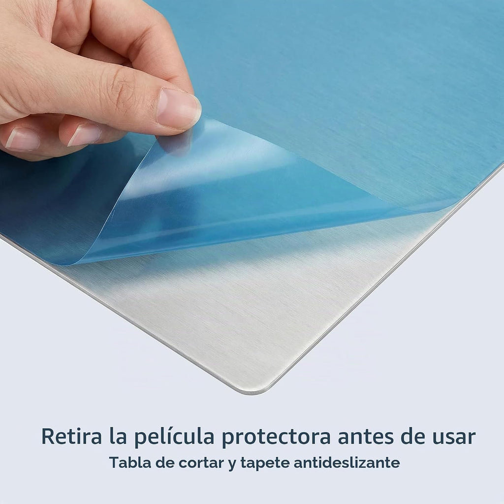 Tablas de cortar de acero inoxidable 304 para cocina, tabla de prep...