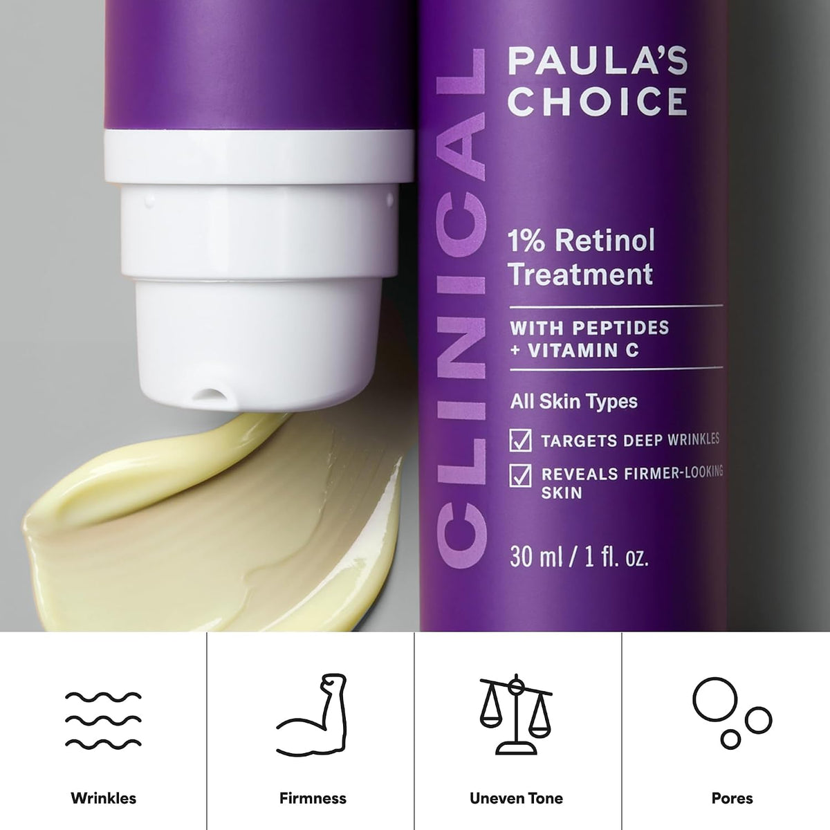 Paula's Choice CLÍNICA 1% Retinol Crema Tratamiento | Suero facial...