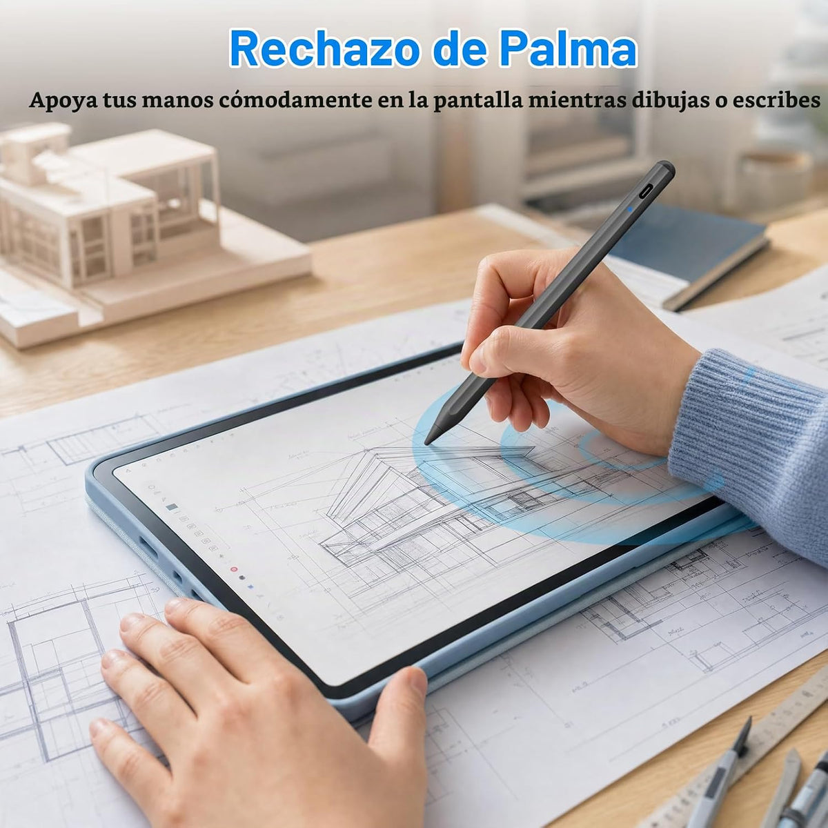 Paquete de 2 lápices capacitivos para iPad 2018-2026, lápiz Apple i...
