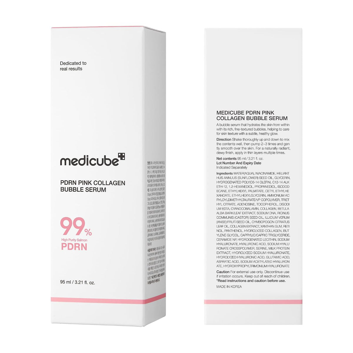 Medicube PDRN Pink Collagen Bubble Serum - Cuidado reafirmante de b...