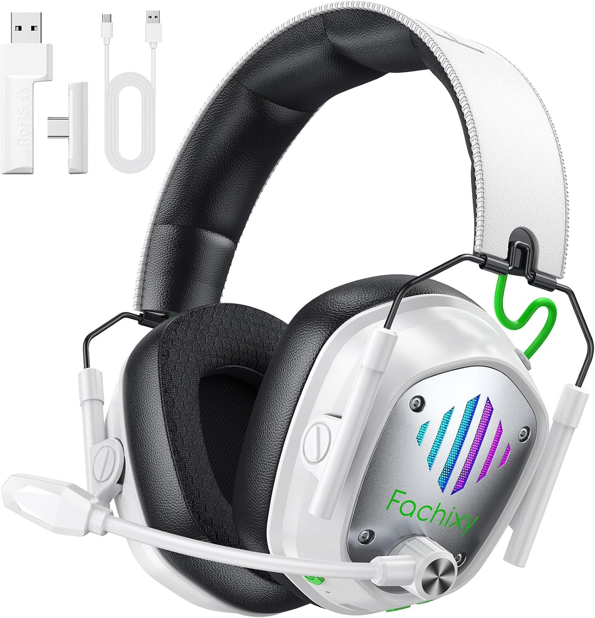Auriculares inalámbricas para juegos para PS5, PS4, PC, Switch, lat...