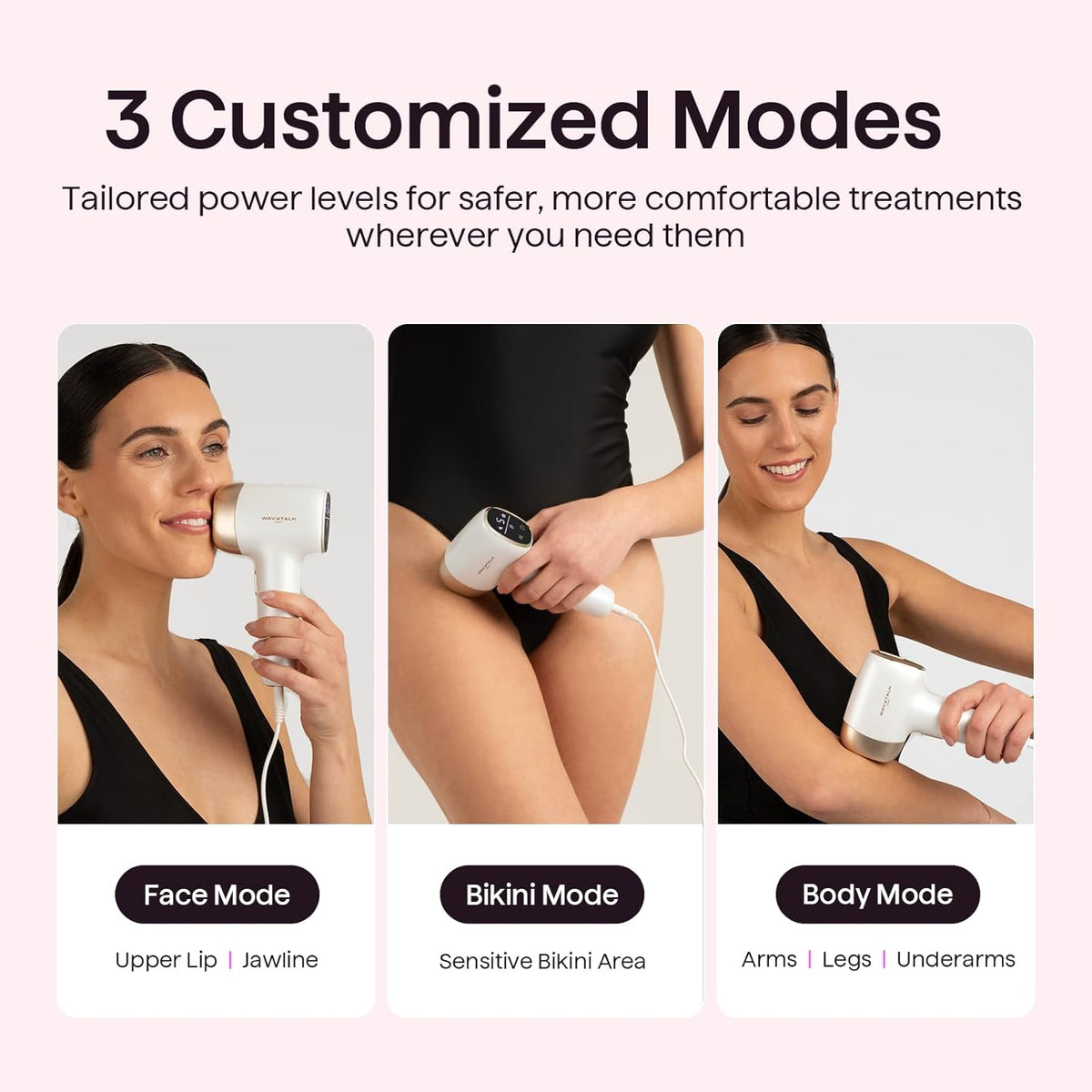 Wavytalk Depilación IPL, desnuda para bikini de cuerpo facial, resu...