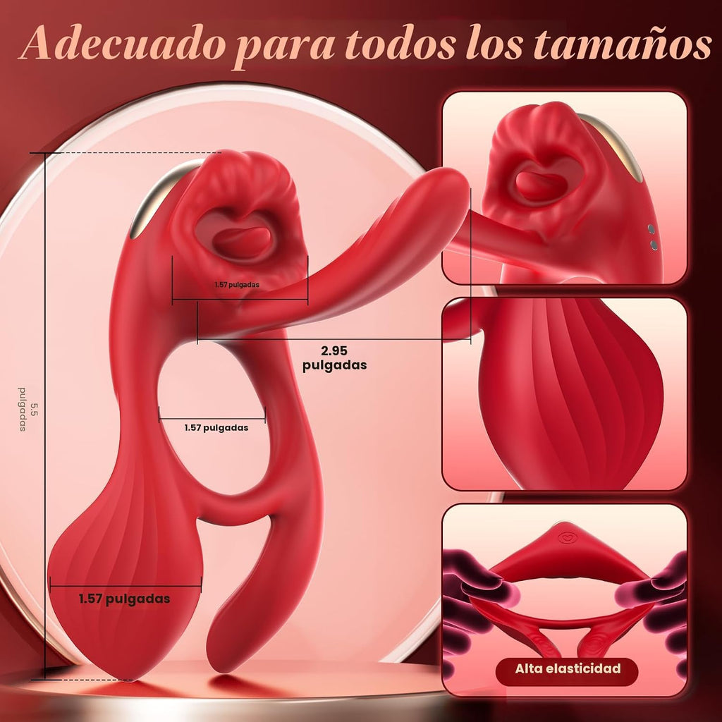 Anillo vibrador para pene con vibrador de punto G de 3 pulgadas - J...