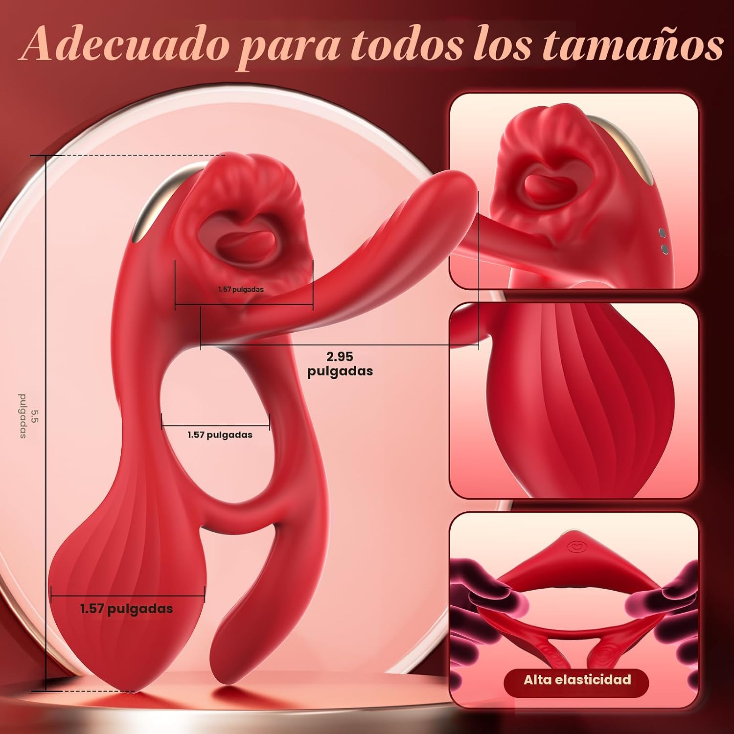 Anillo vibrador para pene con vibrador de punto G de 3 pulgadas - J...