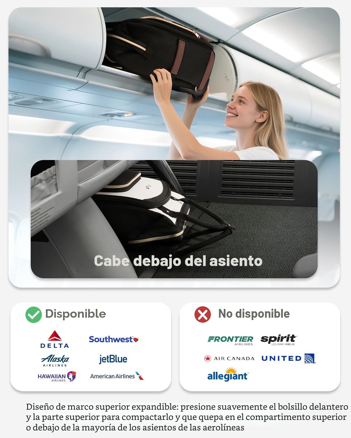 Mochila con ruedas para mujer, mochila de viaje con ruedas, mochila...