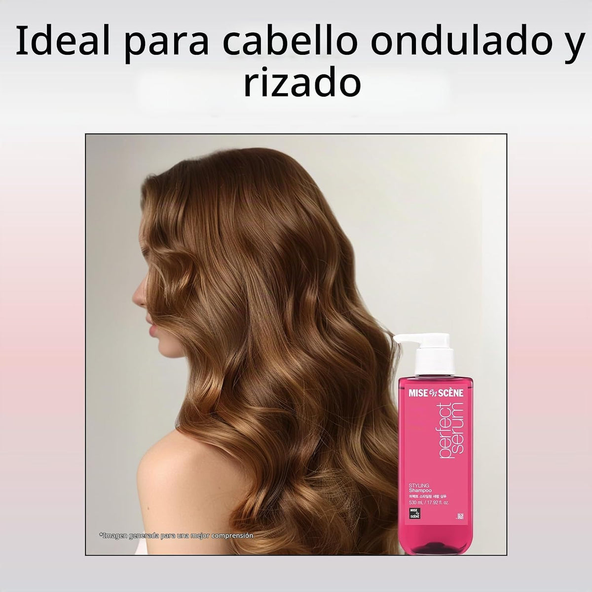 Mise En Scene Champú Perfume para el cabello, champú de suero de pe...