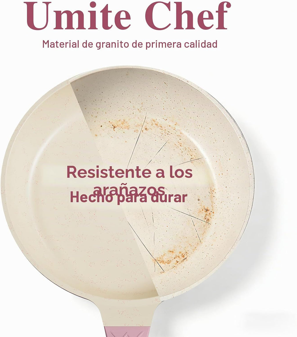 Juego de ollas y sartenes antiadherentes, juego de 26 utensilios de...