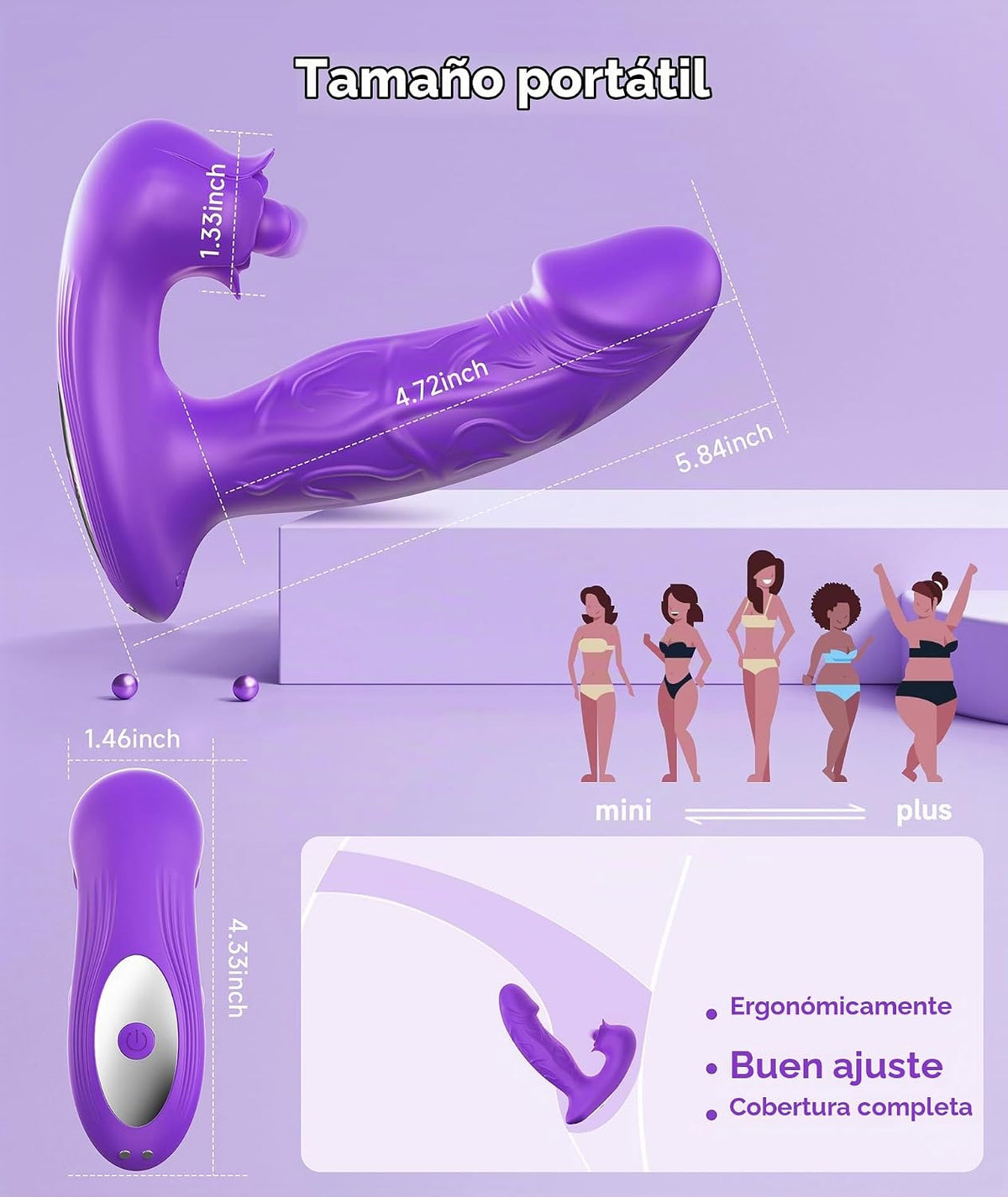 Juguetes sexuales para mujeres, vibrador 3 en 1 con control remoto...