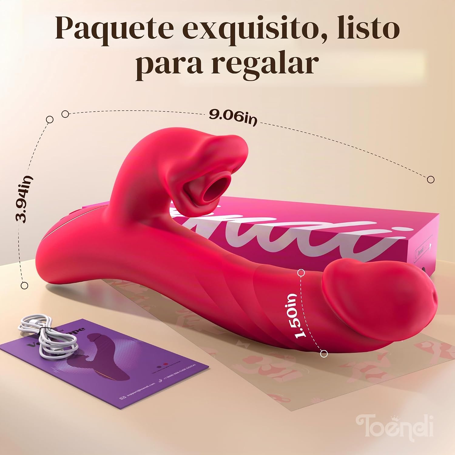 Toendi Rabbit Vibrador para mujeres, succionador de clítoris y cons...