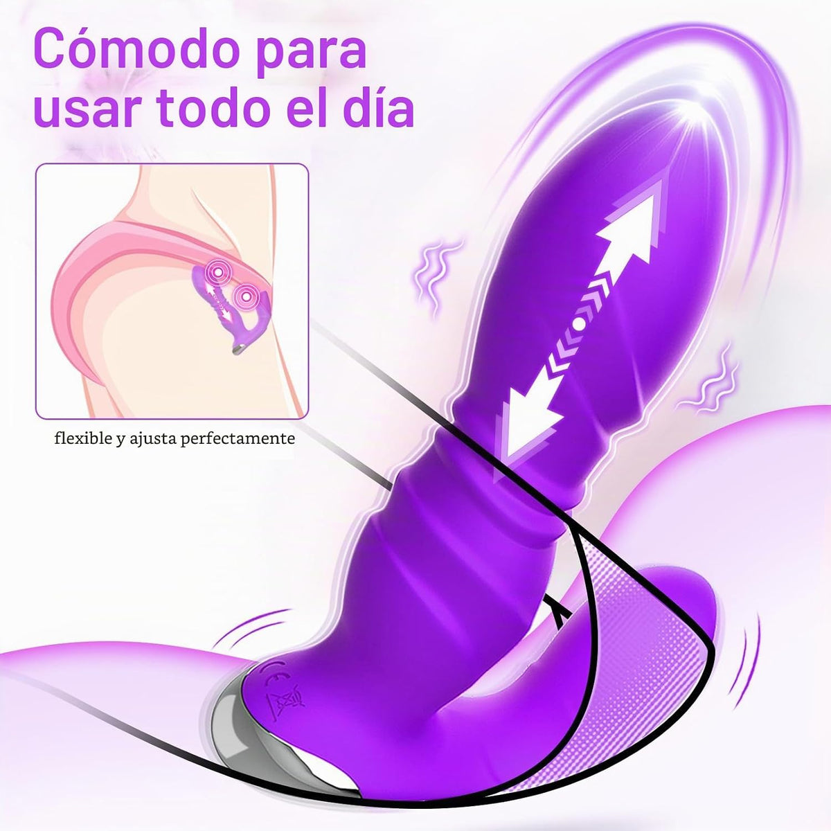 Juguetes sexuales para adultos para mujeres - Vibrador de empuje po...