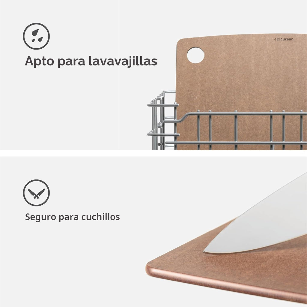 Tabla de cortar Epicurean Kitchen Series, 14.5 x 11.25 pulgadas, nu...