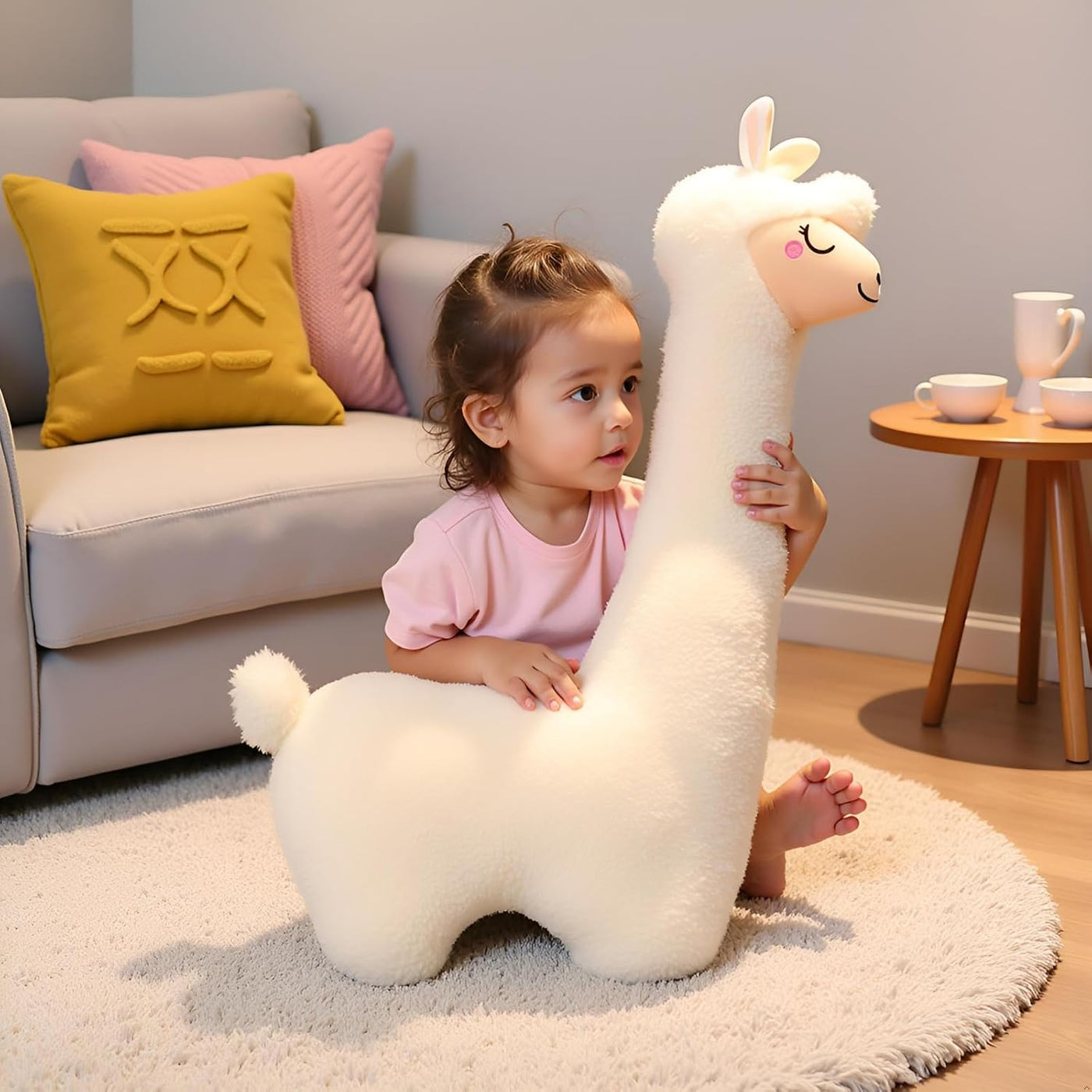 Ryttir Peluche de llama grande de 29.5 pulgadas, 15% Chubbier, almo...