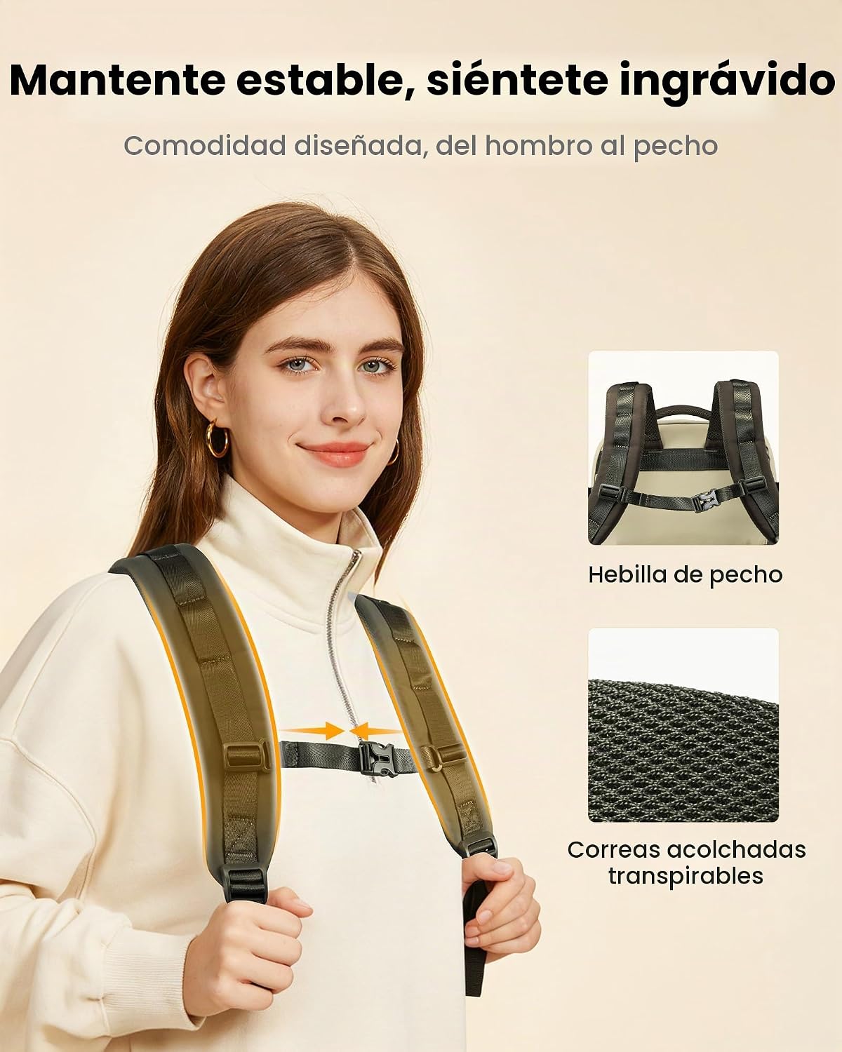 LOVEVOOK Mochila de viaje de 40L para mujeres y hombres, equipaje d...