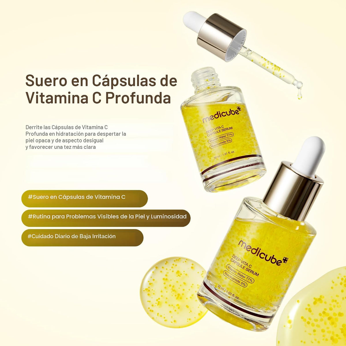 medicube Suero de cápsulas de vitamina C profunda, 1.01 onzas líqui...