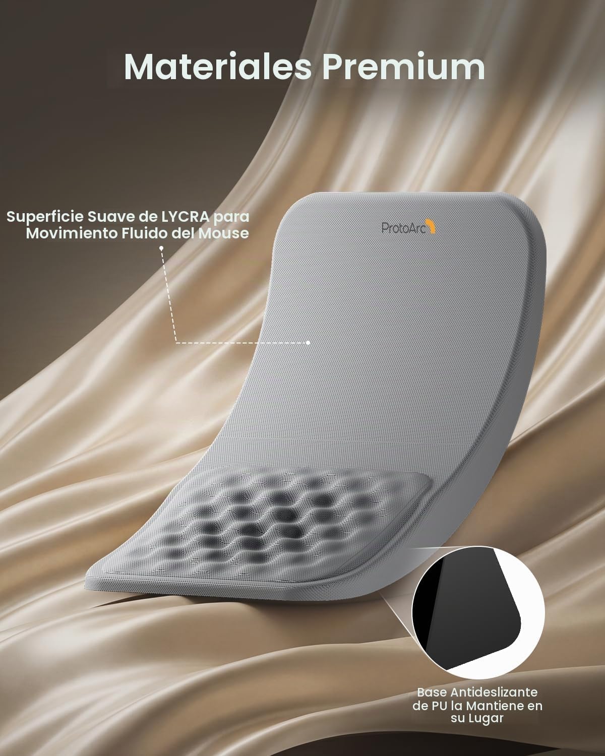 ProtoArc Alfombrilla de mouse ergonómica con reposamuñecas, alfombr...
