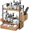 Organizador de encimera de baño con 2 cansancios, organizador de en...