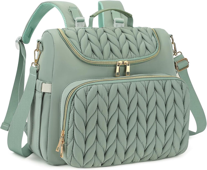Bevkois Mochila pequeña para pañales acolchada, mini bolsa cruzada...