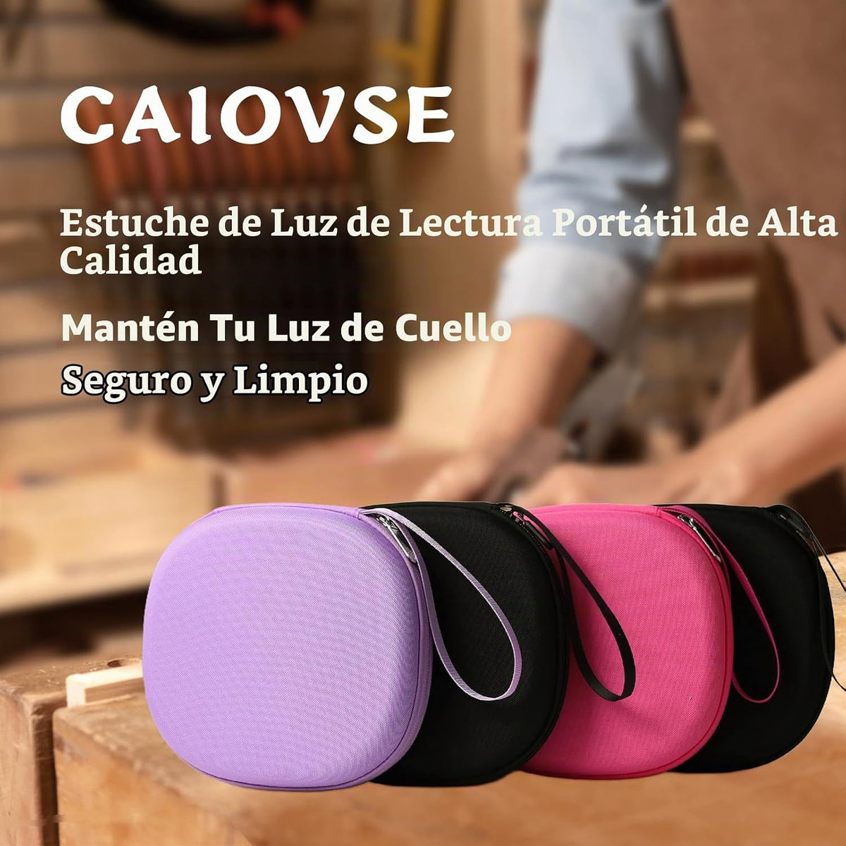 CAIOVSE Funda para luz de lectura de libros compatible con Glocusen...