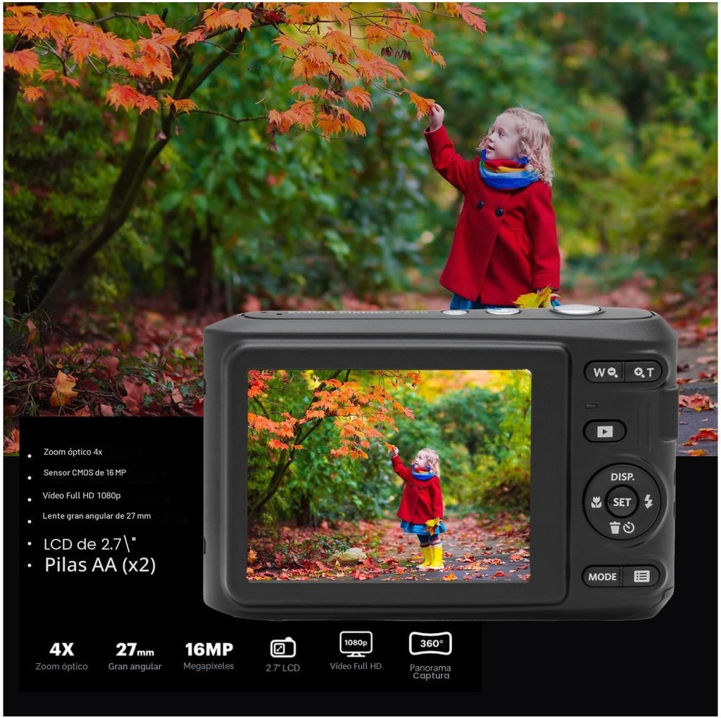 Kodak PIXPRO FZ45 Friendly Zoom 16MP 1080p Cámara digital Full HD (...