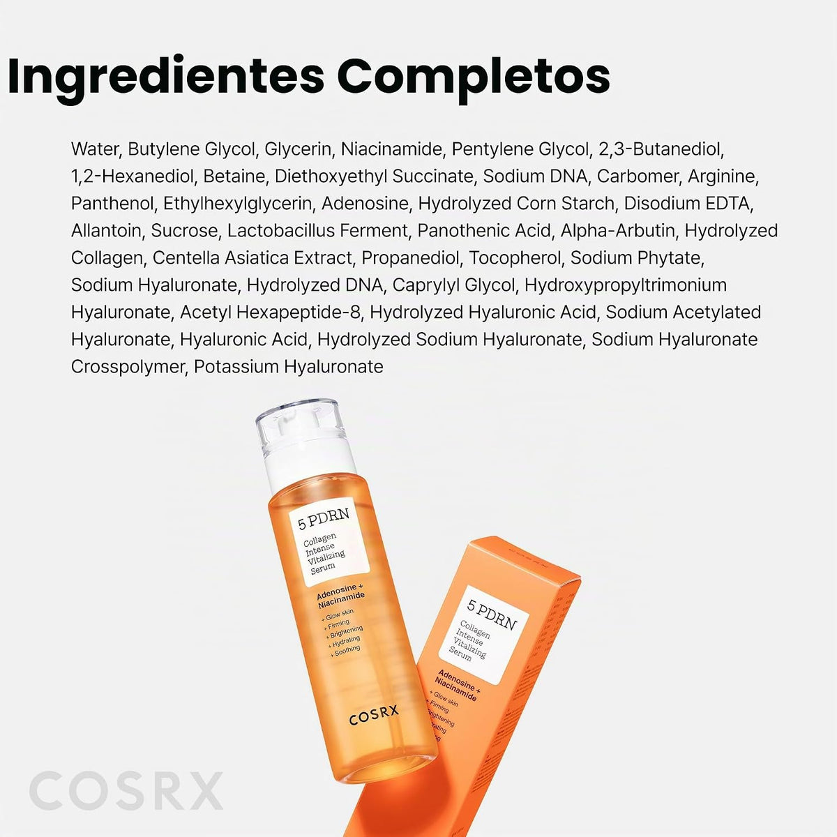 COSRX 5 PDRN Suero de colágeno, antienvejecimiento, piel de cristal...