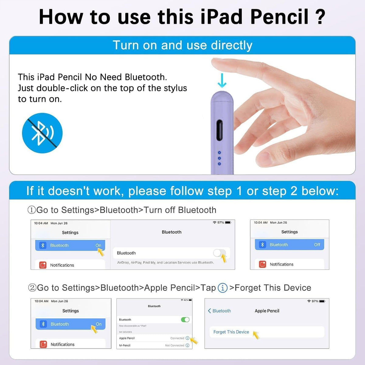 Lápiz capacitivo para Apple 11th A16\/10th 2026-2018, paquete de 2...