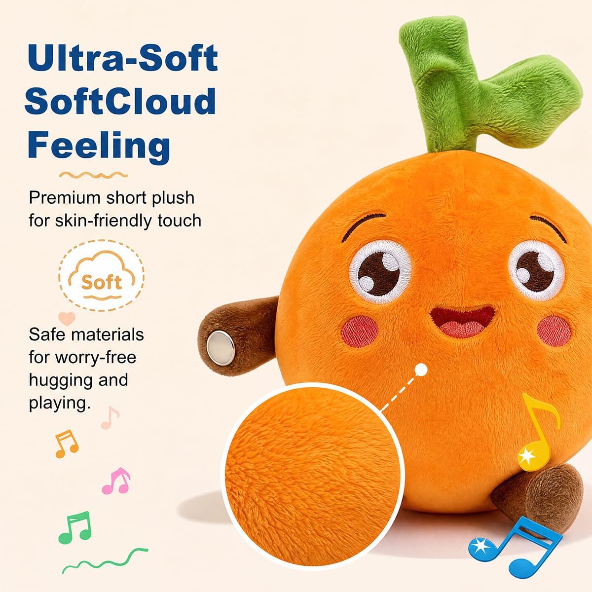 EASYFORALL Juguetes sensoriales musicales Juguete de peluche musica...