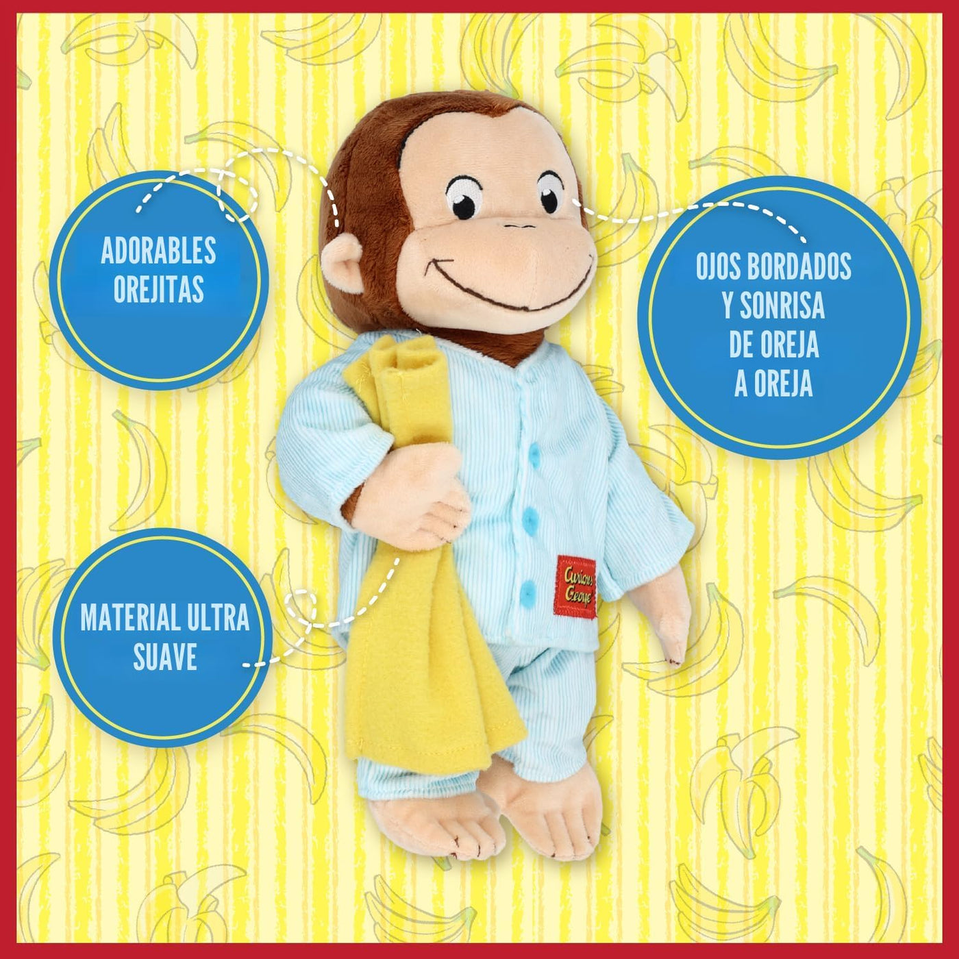 Kids Preferred Curious George in Pajamas - Juguetes de peluche de m...