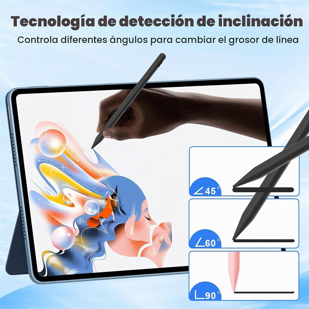 Lápiz óptico para iPad 2018-2026, USB C de 8 minutos, 3 veces carga...
